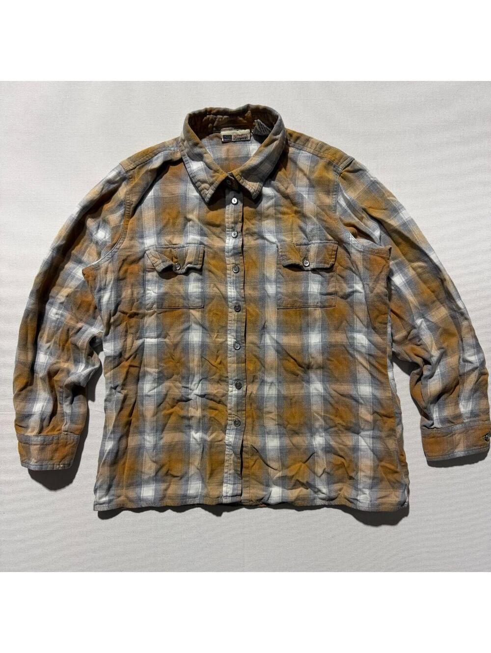 Faded Glory Plaid Flannel Shirt Jacket